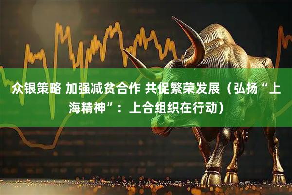 众银策略 加强减贫合作 共促繁荣发展（弘扬“上海精神”：上合组织在行动）
